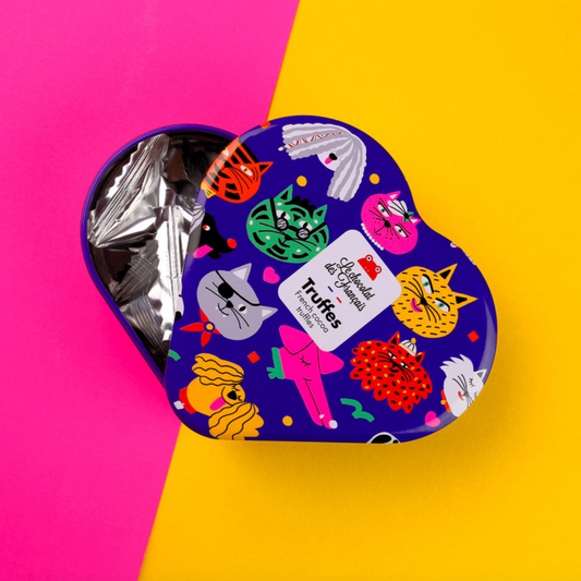 HEART SHAPED TIN OF CHOCOLATES