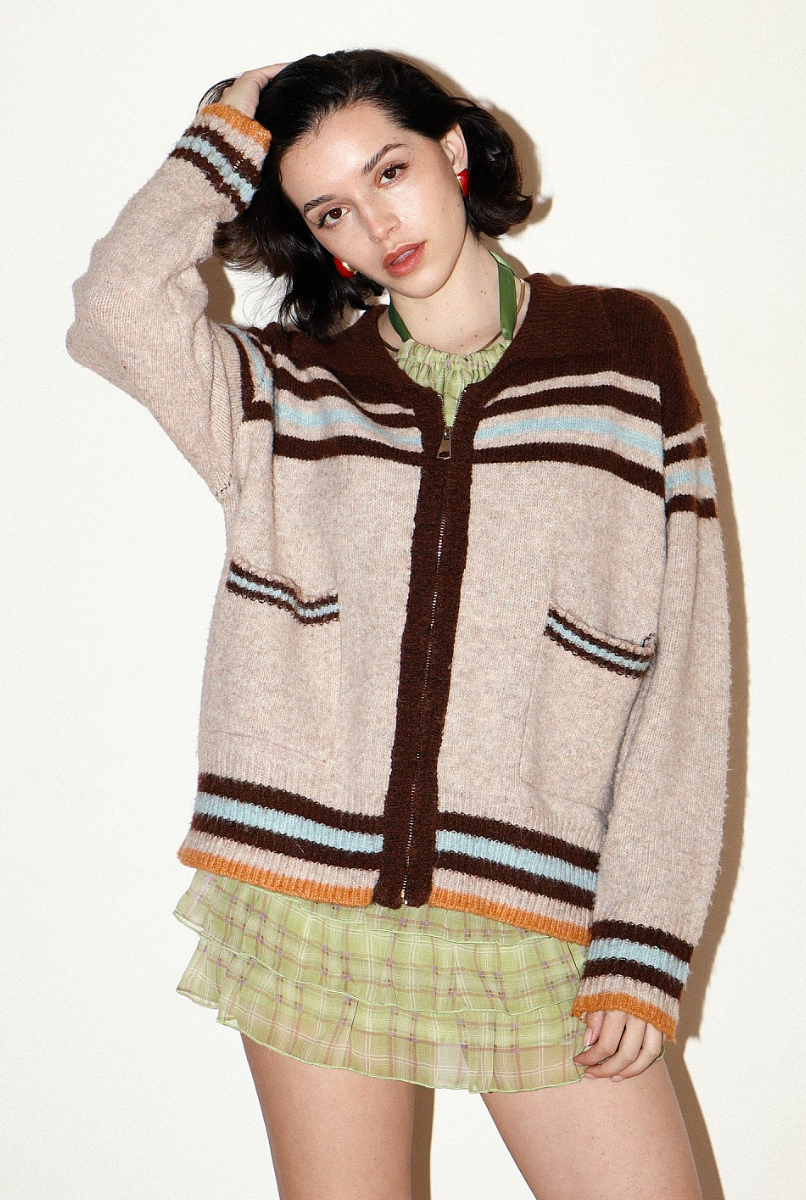 TAKE ME TO THE RODEO ZIP UP SWEATER