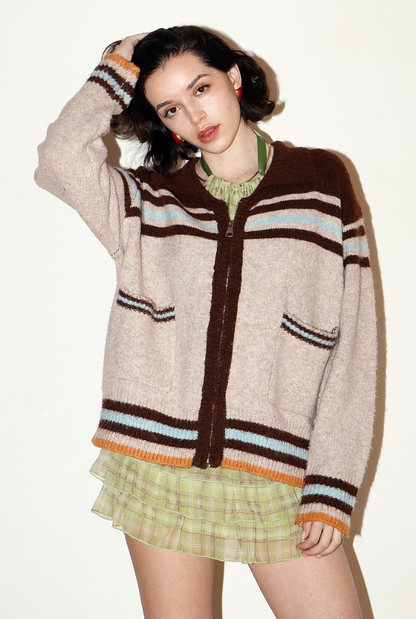 TAKE ME TO THE RODEO ZIP UP SWEATER