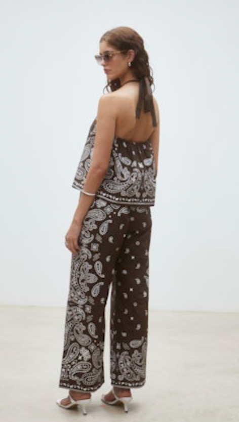 LOOKA BANDANA HALTER TOP