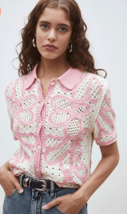 GAVRILI CROCHET TWO TONE SS POLO