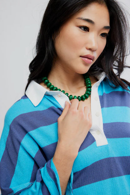 AUGGIE RUGBY STRIPE POLO