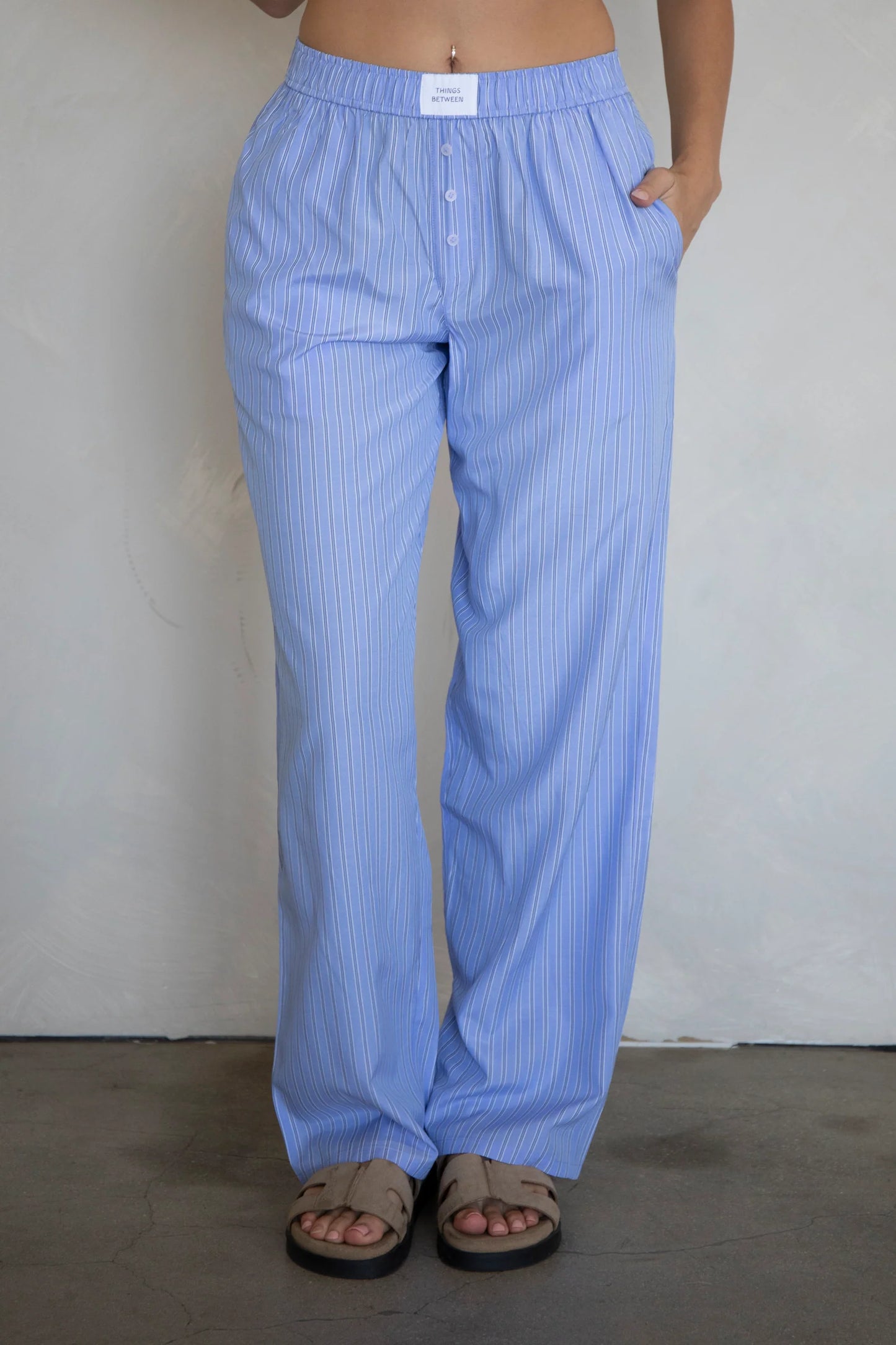 STRIPE BOXER PANTS
