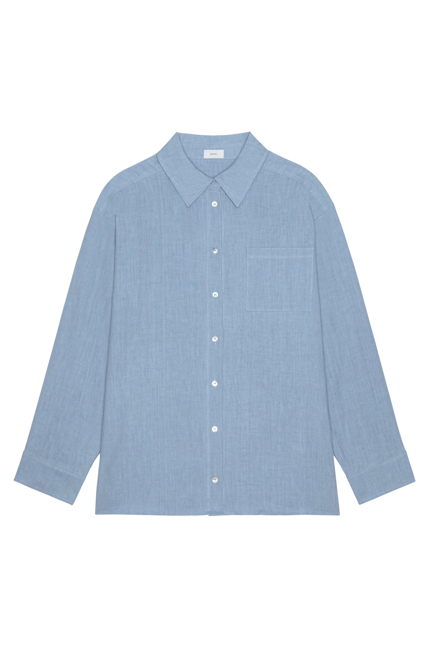 CORNFLOWER LINEN RELAXED SHIRT