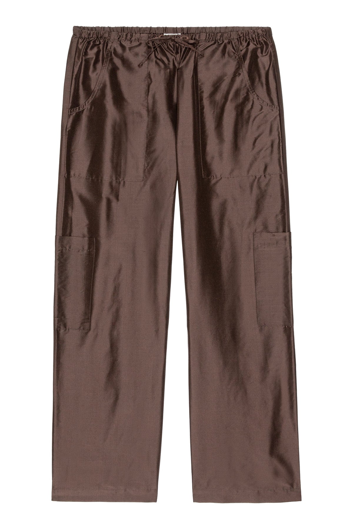 ESPRESSO TAFFETA DRAWSTRING CARGO PANT