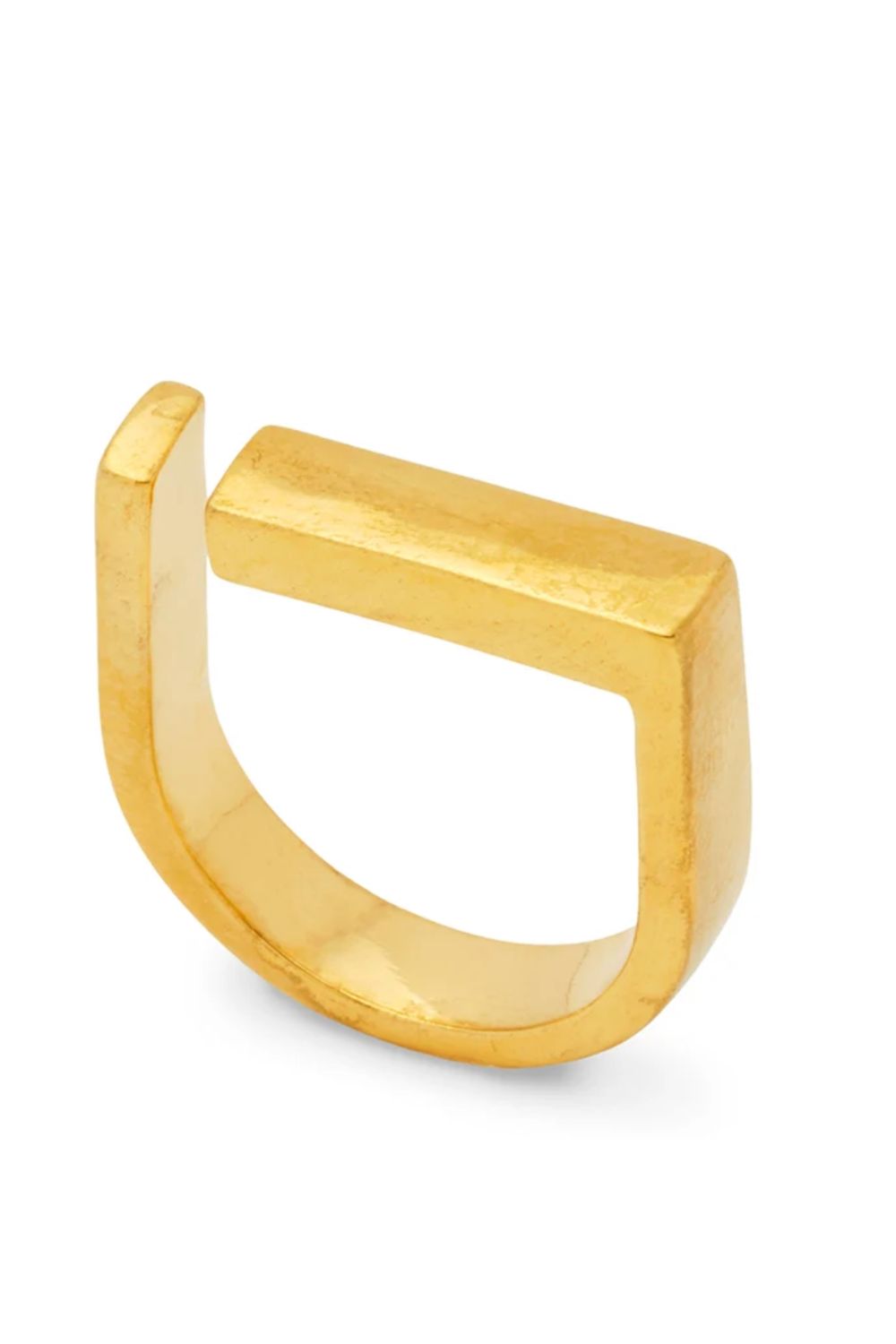 GOLD METAL GEO RING