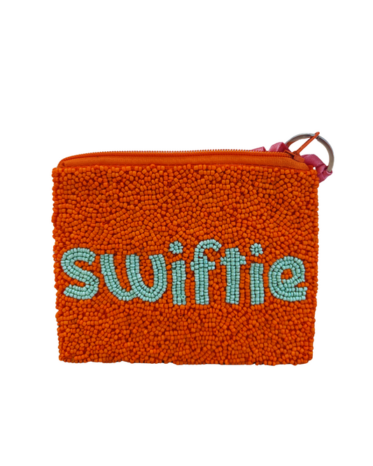 SWIFTIE BEADED KEYCHAIN WALLET