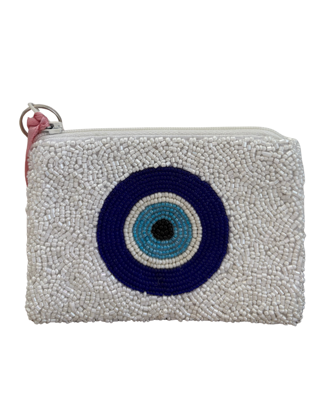 CIRCLE EVIL EYE KEYCHAIN WALLET