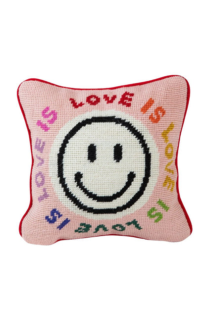 LOVE IS LOVE NEEDLEPOINT PILLOW