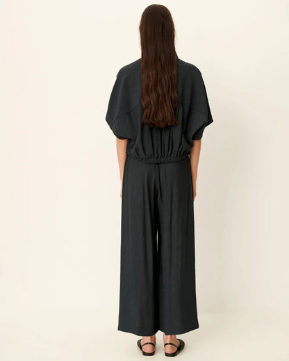 ISLA MINIMA TEXTURED WIDE LEG PANT