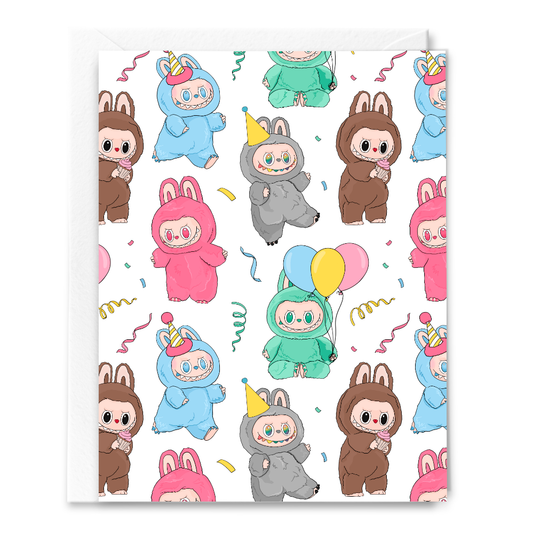 PARTY LABUBU BIRTHDAY CARD