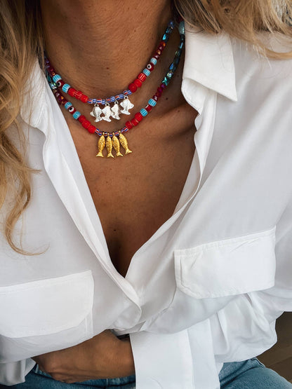FISH BEADED NECKLACE