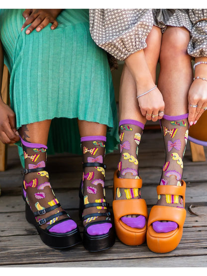 PASTA LOVER SHEER SOCKS