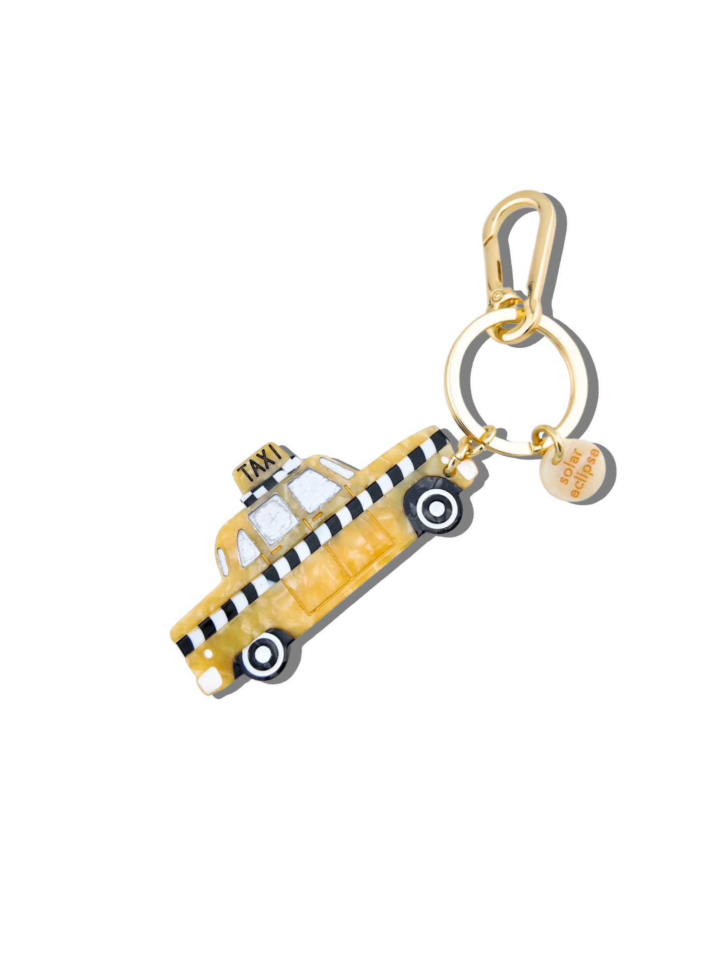 Hand-painted Taxicab Bag Charm & Keychain