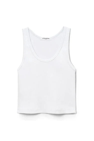 WHITE BLONDIE ESSENTIAL TANK