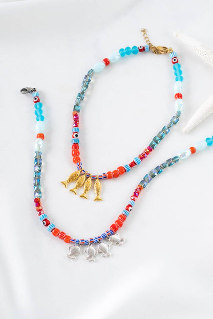 FISH BEADED NECKLACE