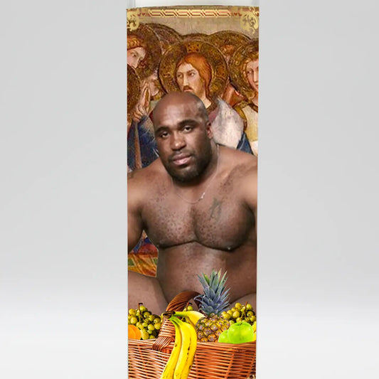 SAINT BARRY WOOD MEME CANDLE