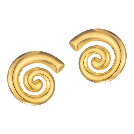 Swirl Statement Stud Earrings