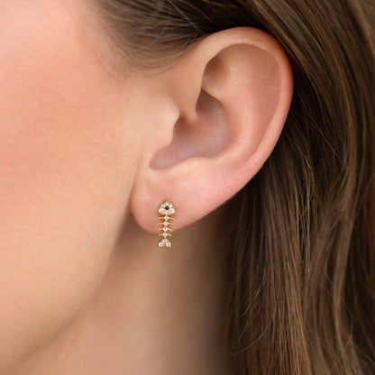 FISH BONE EARRINGS