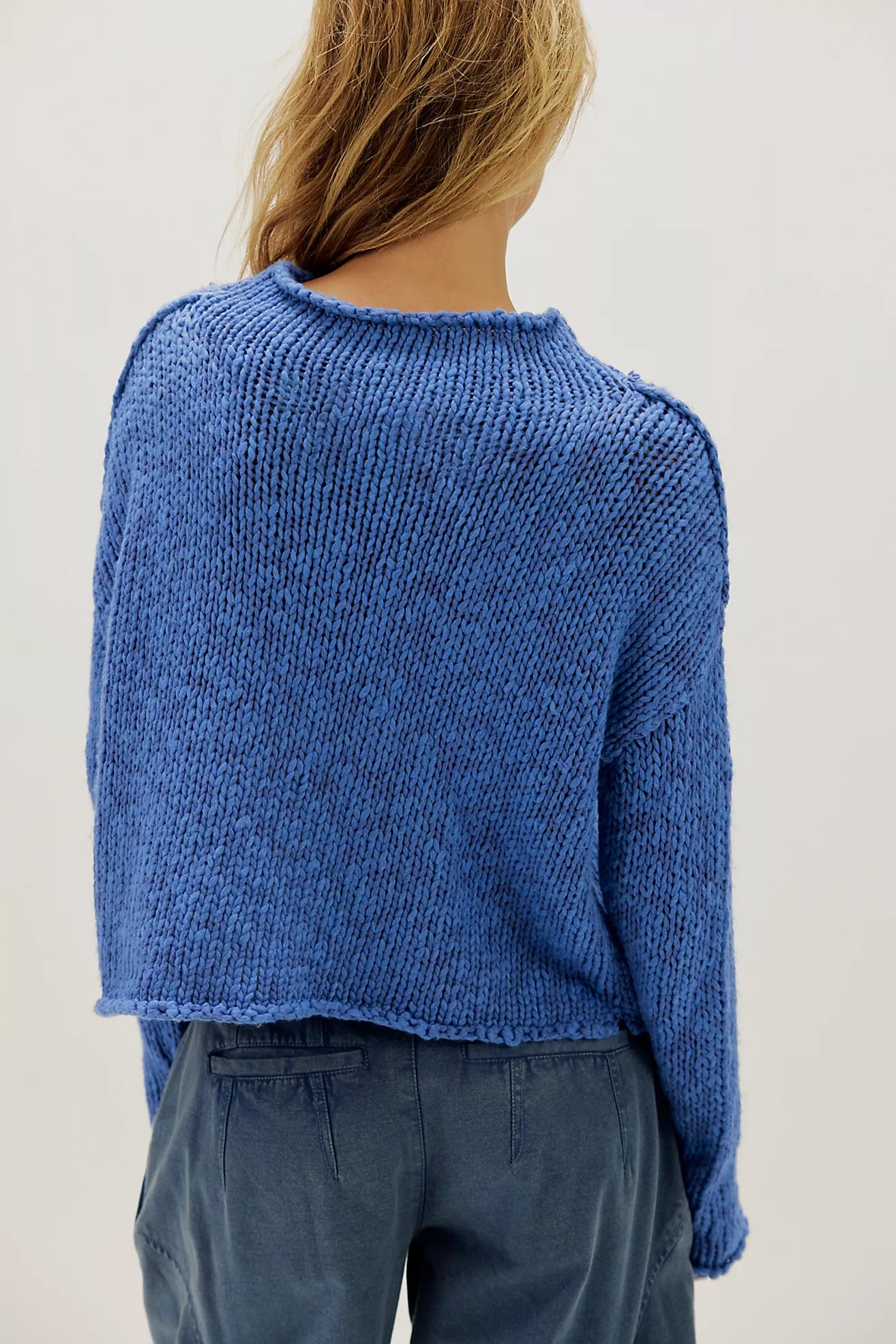 PERI BLUE OPAL ROLLNECK SWEATER