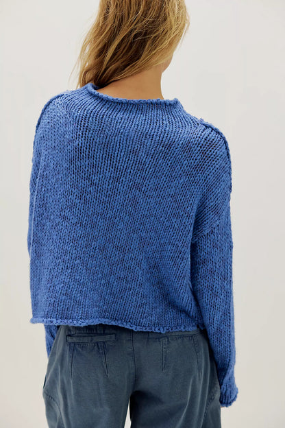 PERI BLUE OPAL ROLLNECK SWEATER