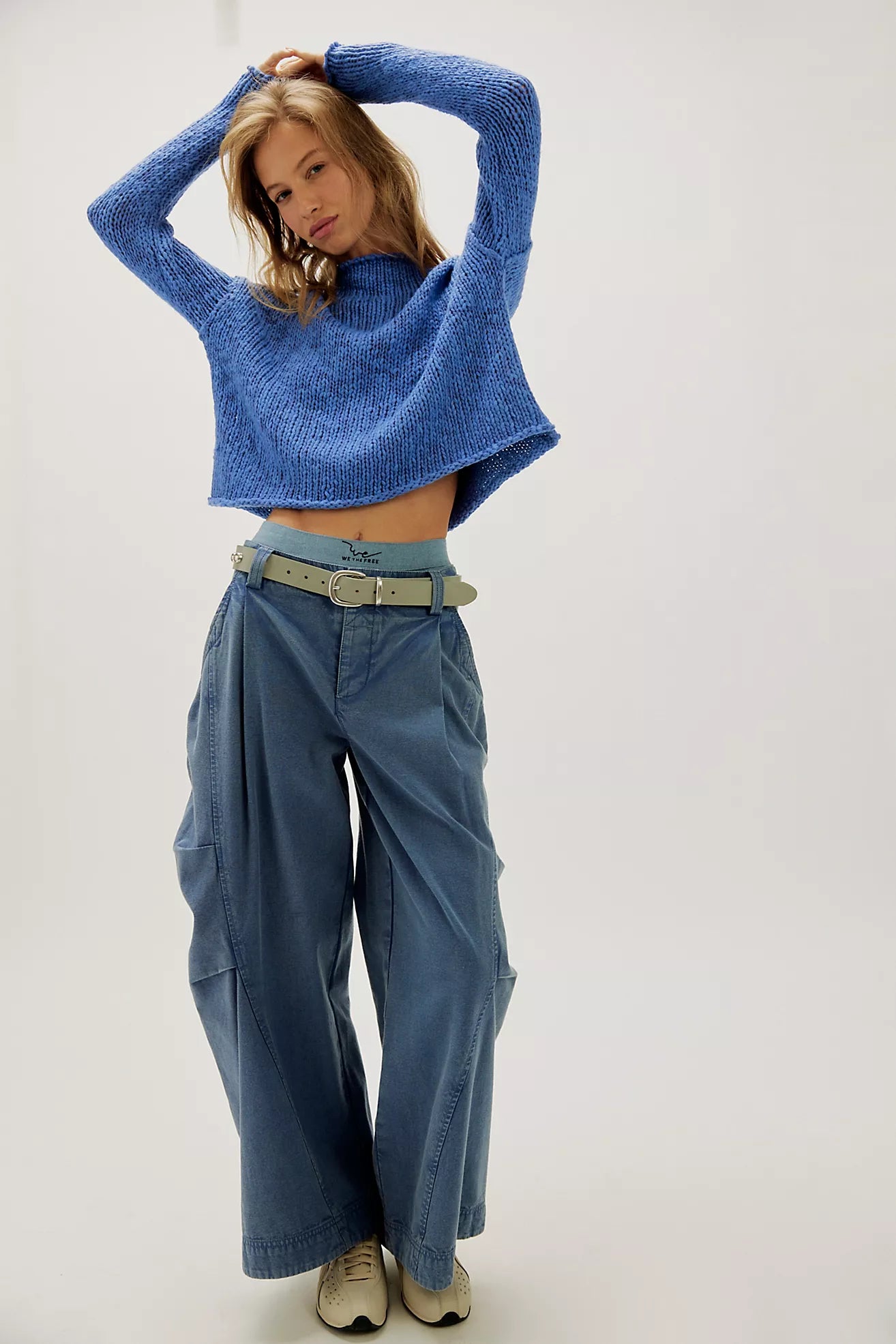 PERI BLUE OPAL ROLLNECK SWEATER