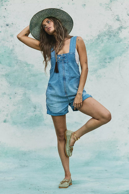 JUDE DENIM SHORTALLS