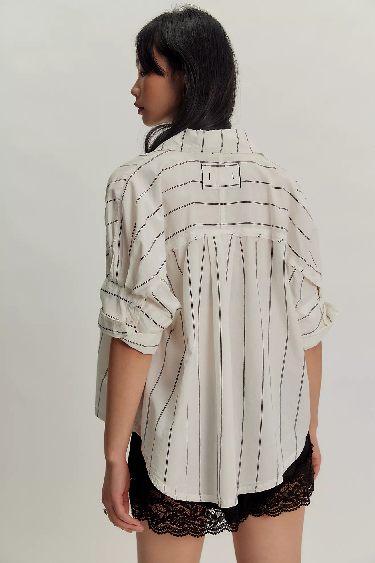 SEASIDE COTTON STRIPE SHIRT