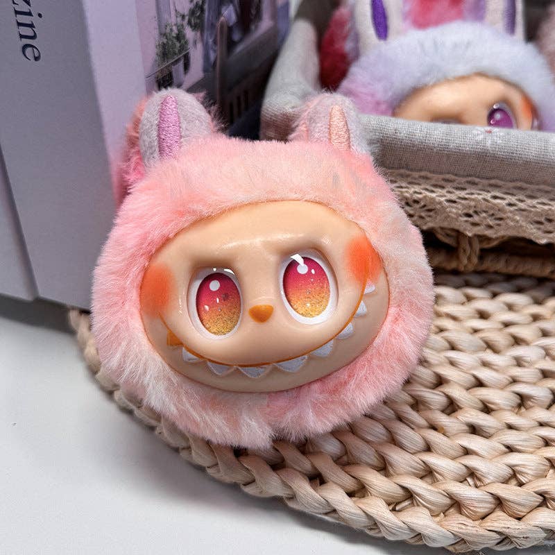 LABUBU TIE DYE PLUSH KEYCHAIN