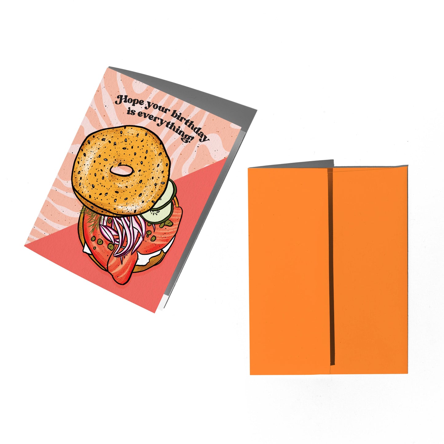 Everything Bagel Birthday Card