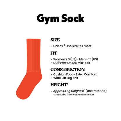 I ❤️ Happy Endings Gym Crew Socks