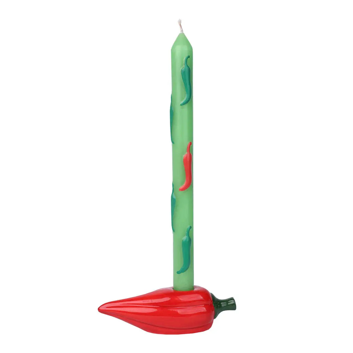 CHILI PEPPER TAPER STATEMENT CANDLE SET OF 2