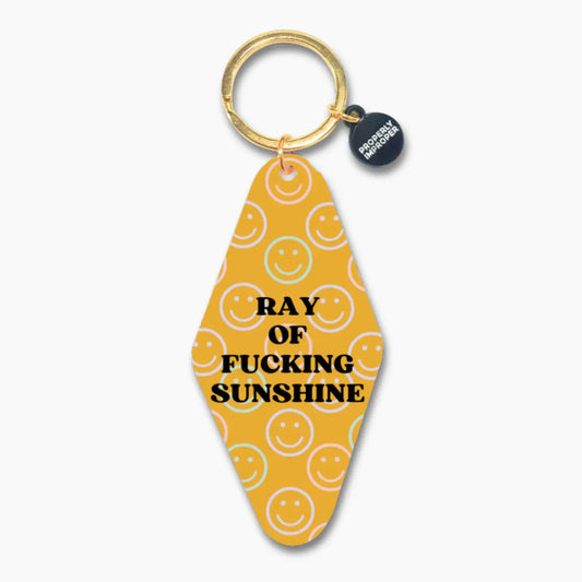 RAY OF FUCKING SUNSHINE KEYCHAIN