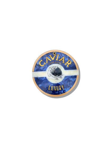 Hand-painted Caviar Compact Mirror