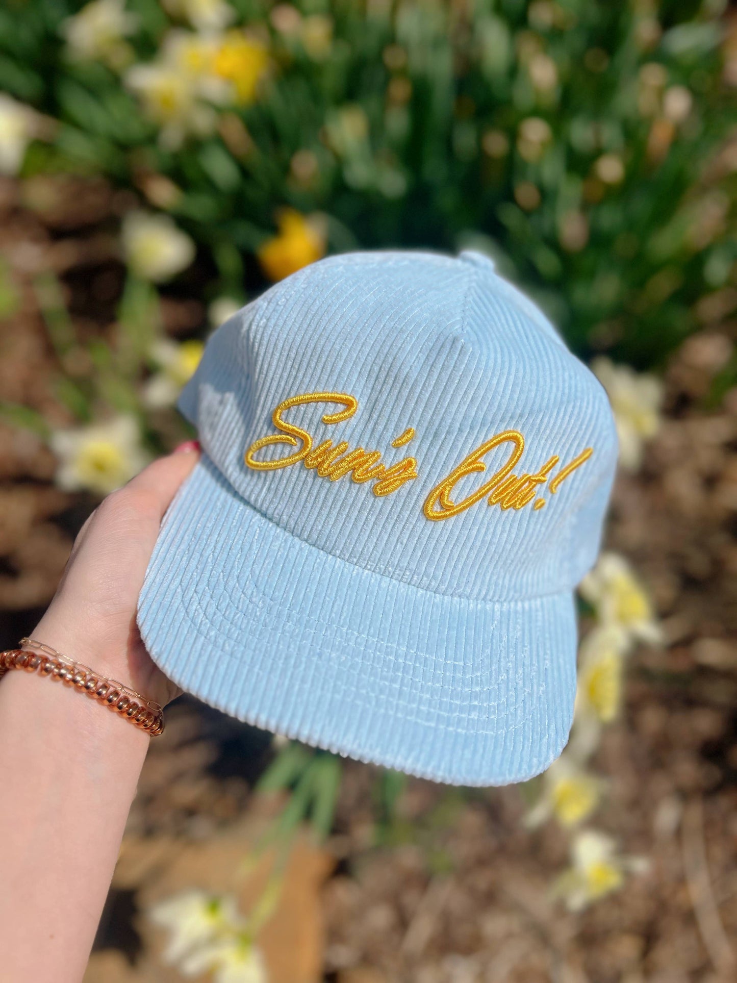 Sun's Out Buns Out Corduroy Trucker Hat