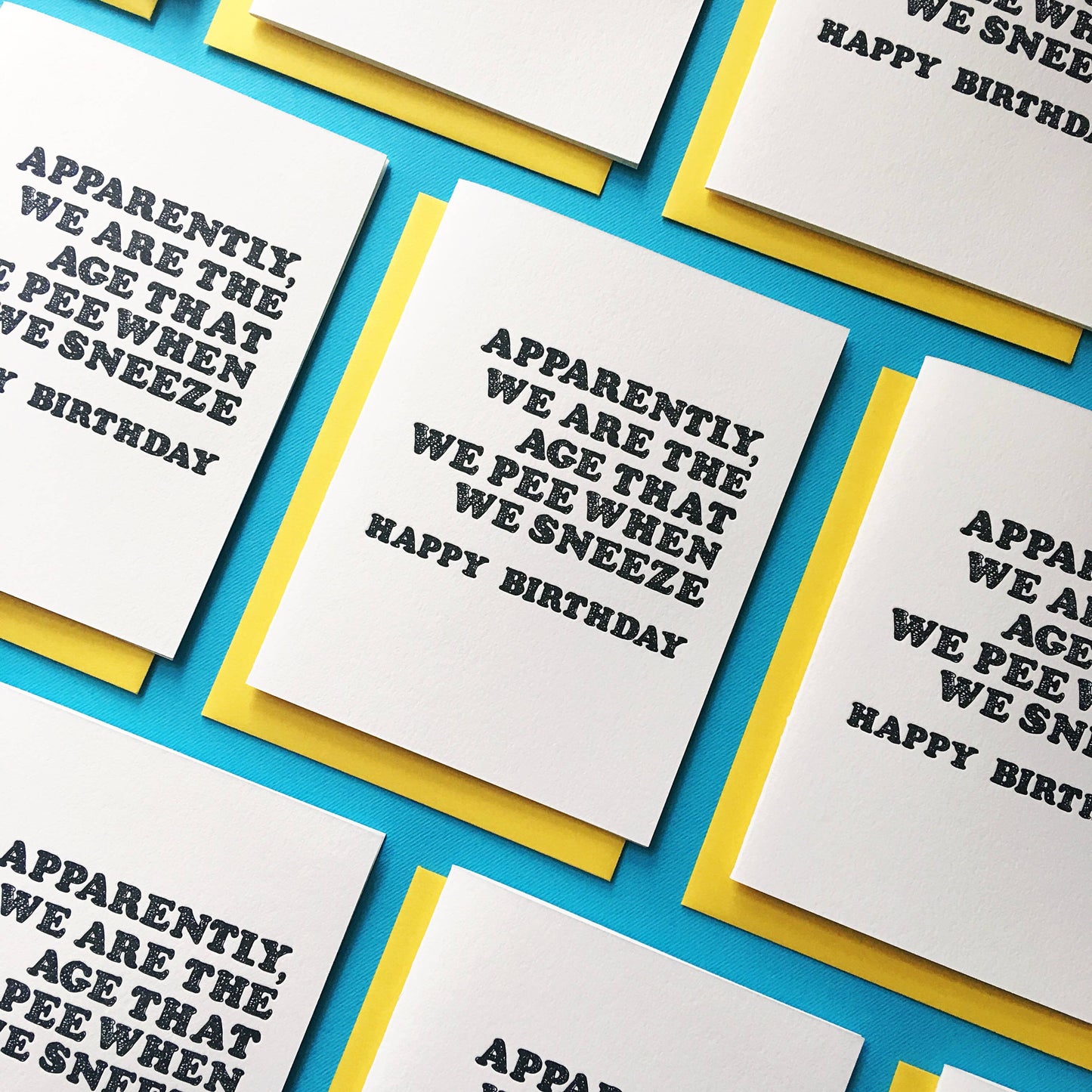 Pee Sneeze Birthday Card