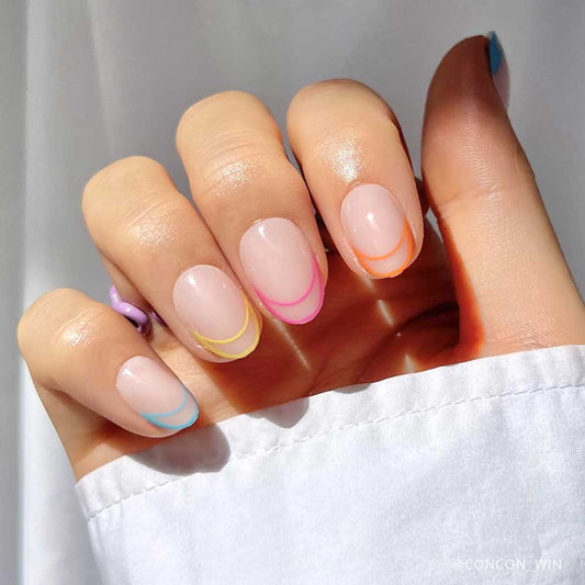 Neon Lights Press-On Nails