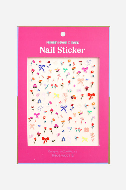 FLOWER POP NAIL STICKERS