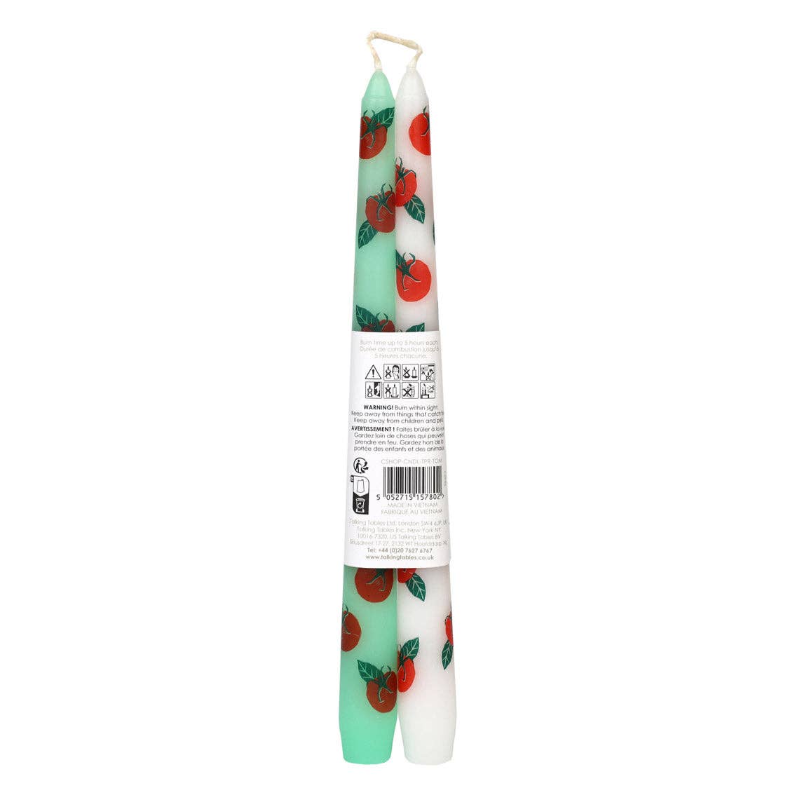 TOMATO TAPER CANDLES 2 PACK