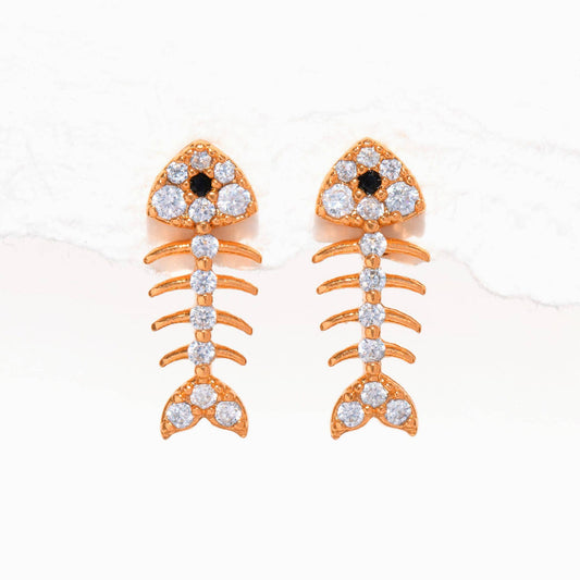 FISH BONE EARRINGS