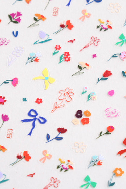 FLOWER POP NAIL STICKERS