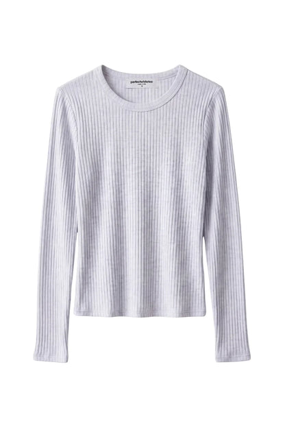 FLORA SWEATER RIB CREW NECK LS