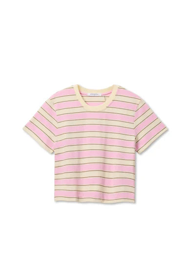 GIA MULTI STRIPE CREW TEE
