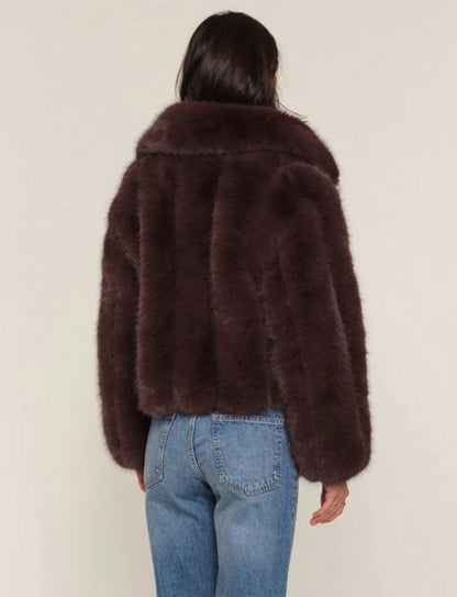 LANA FAUX FUR CROP JACKET
