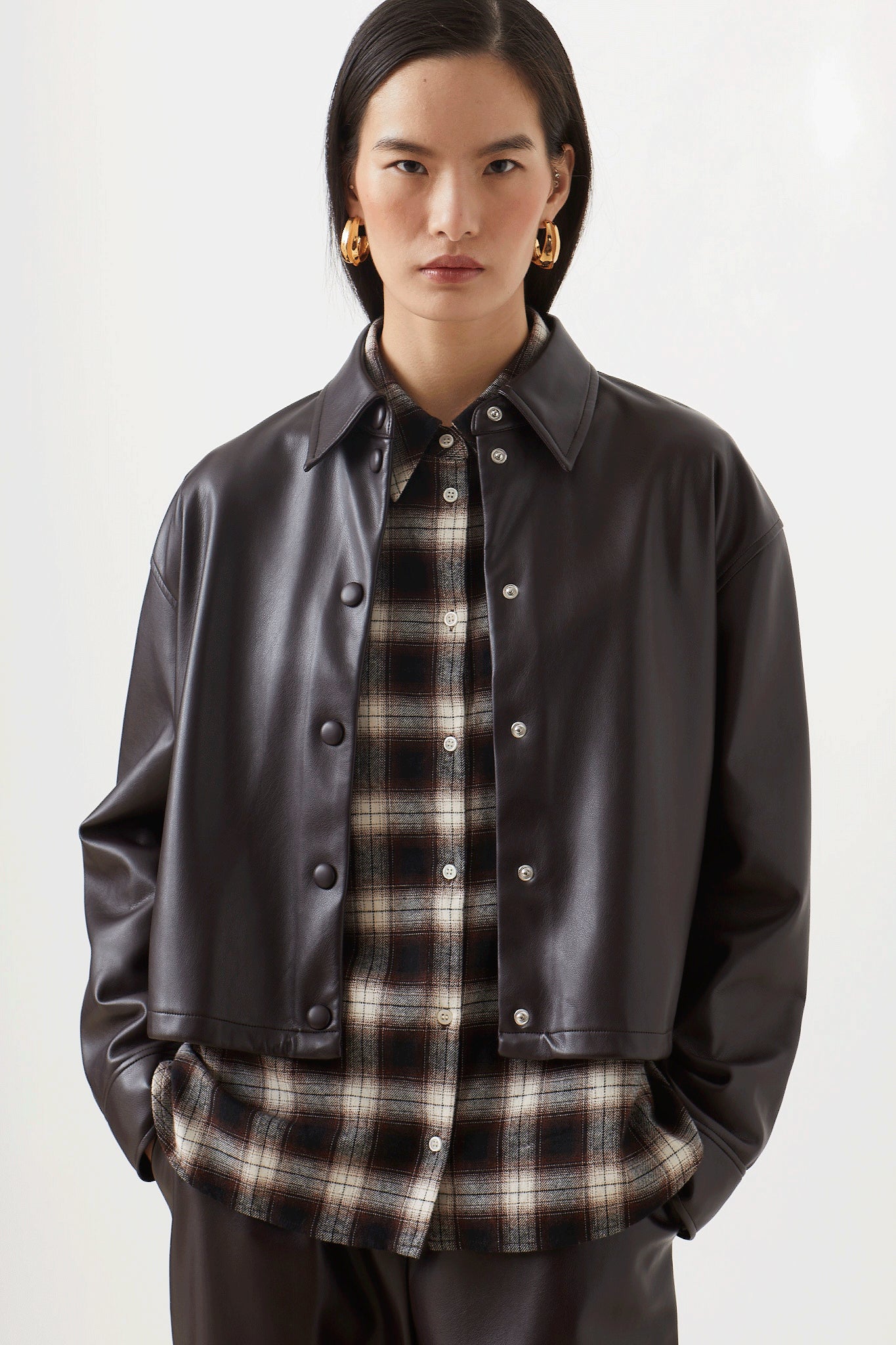LENNOX VEGAN LEATHER SHIRT