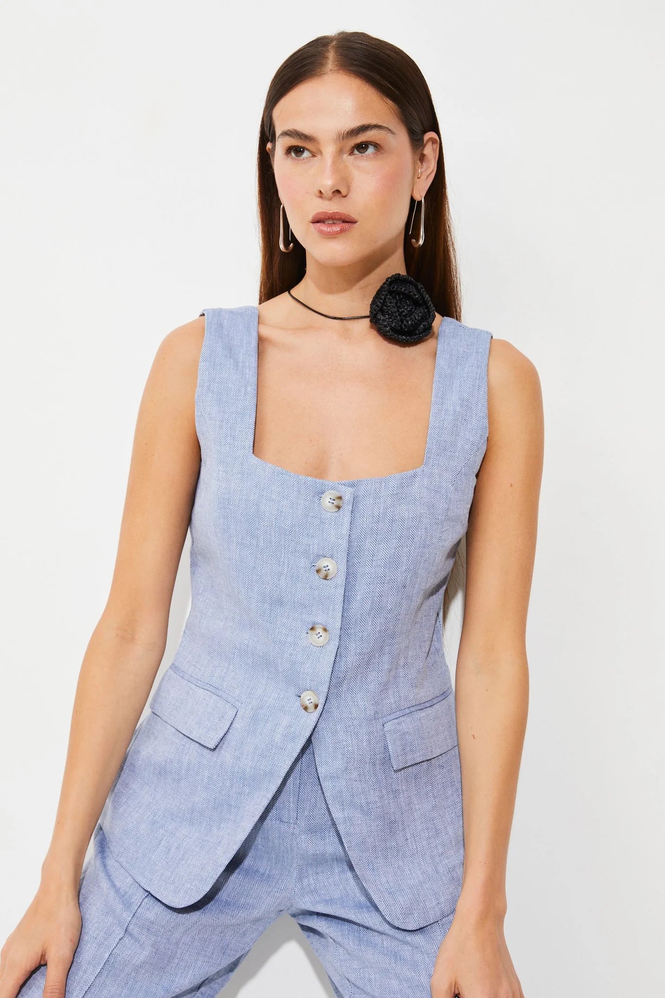 LENOX BUTTON FRONT VEST