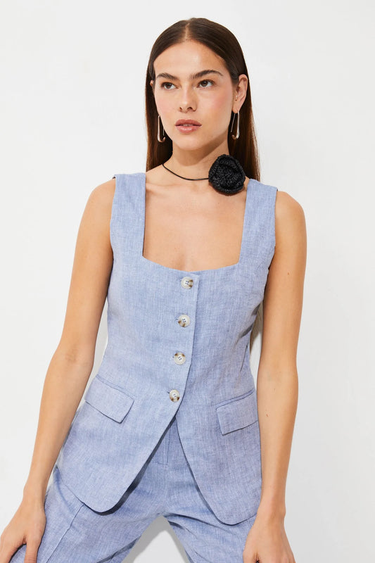 LENOX BUTTON FRONT VEST