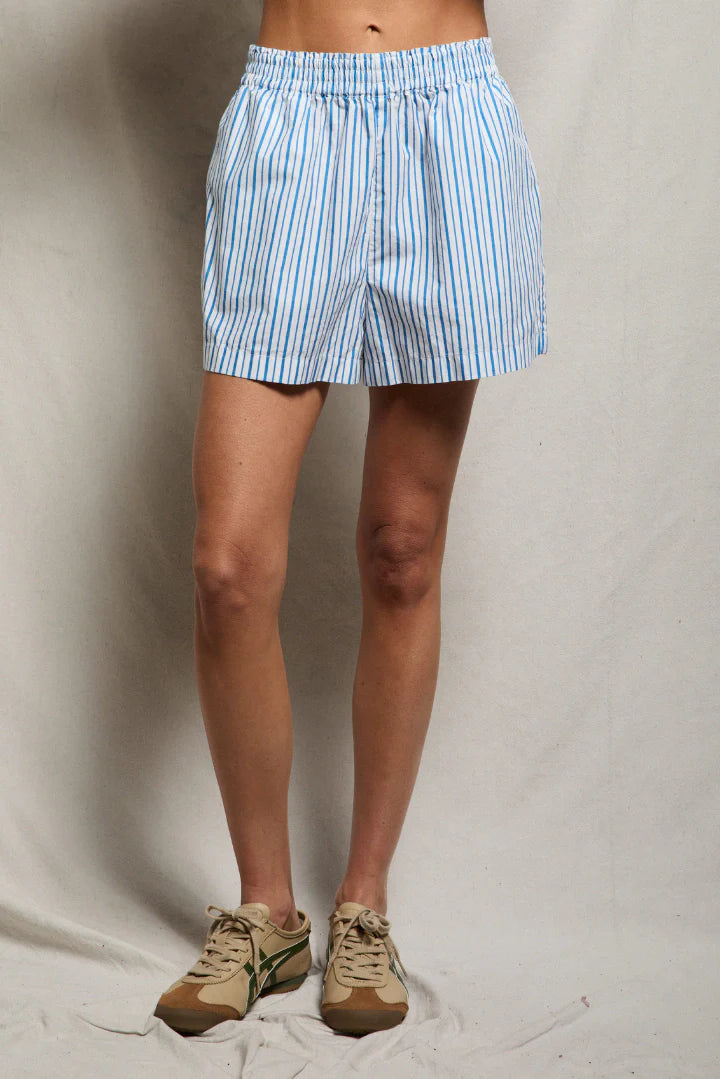 JULIE STRIPE POPLIN SHORTS