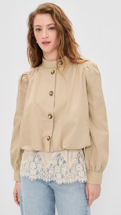 HEMLOCK GATHERED TRENCH COAT