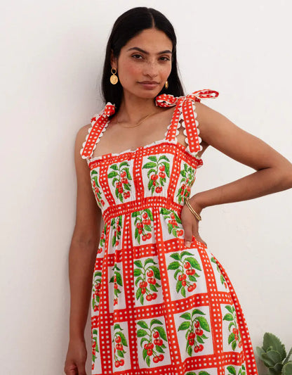 IMMY CHERRY PICNIC DRESS